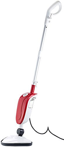 Sichler Haushaltsgeräte Dampfmop: 2in1-Dampfbesen DB-250 mit Dreieck-Fuß & Teppich-Gleitaufsatz, 1.300 W (Dampfmopp, Dampfreiniger Teppich, Bodenreinigung)