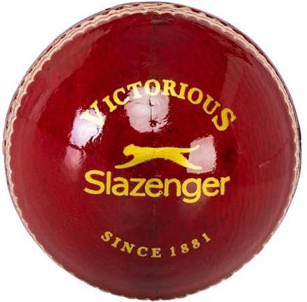 Slazenger League Cricket Ball Vegetable Tanned Leather Moulded Cork Centre Red Junior