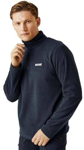 Regatta Thompson Homme Veste en Polaire col Montant 1/4 Zip Randonnée Chaud - Bleu Marine - XL