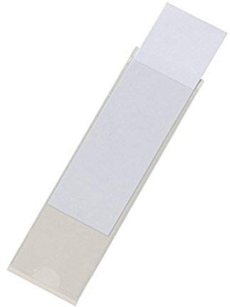 Durable Selbstklebetasche Pocketfix für Einsteckschilder, 100 x 30 mm, 10 Stück, transparent, 807319