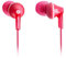 Panasonic RP-HJE125E-P Ergo Fit In-Ear Headphone - Pink