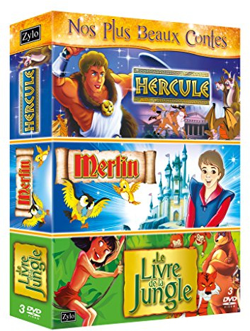 coffret tri pack, vol. 4 : Hercule ; le livre de la jungle ; Merlin