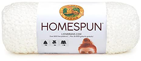 Lion Brand Yarn Homespun, Soft Bulky Yarn for Knitting, Crochet, and Crafts, Hepplewhite, 1 Pack
