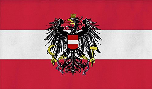 Flagge Großformat 250 x 150 cm wetterfest Fahne in 18 verschiedenen Ausführungen mit ösen Farbe Österreich