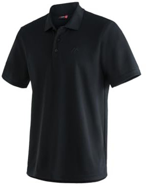 Maier Sports Ulrich, Herren Poloshirteichtes Piqué-Funktionspoloshirt für Wandern und Freizeit, dryprotec Technologie, Atmungsaktiv, NFC-Chip für einfaches Recycling