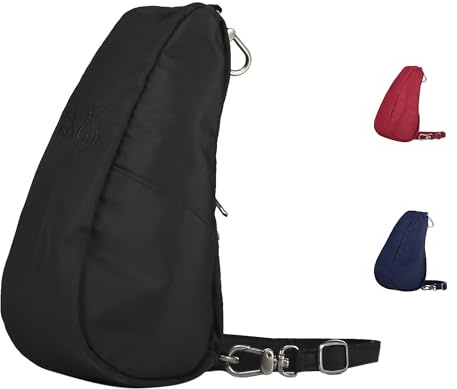 AmeriBag Healthy Back HBB Microfibre Baglett 7100 Unisex Adult's Shoulder Bag 13x21x7.5 cm (B x H x T) Black Size: Unique Size