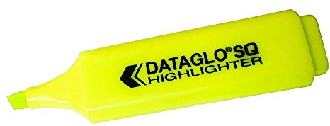 Hainenko Value Flat Barrel Chisel Tip Highlighter - Yellow