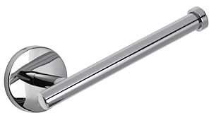 Croydex Hampstead Toilet Roll Holder - Durable Zinc Alloy Construction, Chrome Finish, Bathroom Storage Essential, Concealed Fixings, Modern Design, All Fixings Included