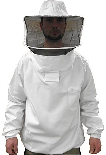 Förster-Fellnest Qualitäts Imkerbekleidung: Imkerblouson, Imkerhemd, Tunika, mit Abnehmbarer Haube in der Größe XXL (65/64)