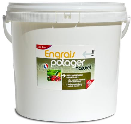 Engrais potager concentré tous légumes UAB 8 kg. NPK 7-6-8