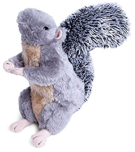 Petface Cyril The Squirrel Plush Dog Toy with Squeaker (Pack of 1) | Soft, Durable Material, for Interactive Play, Cuddly & Comfortable