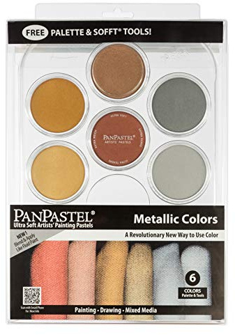 Colorfin PanPastel Ultra Soft Artist Pastel Set 9ml 6 kg-Metallics
