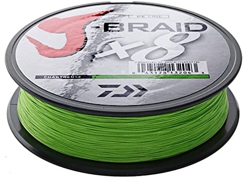 Daiwa J-Trenza 8 Braided Line 150 m Dark Green Yellow Green Diameter 0.24 mm