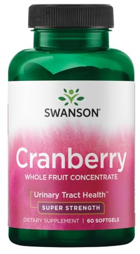 Swanson Super Strength Cranberry Whole Fruit Concentrate 420 Milligrams 60 Sgels