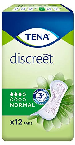 TENA Lady Discreet Incontinence Pads Normal, Pack of 12