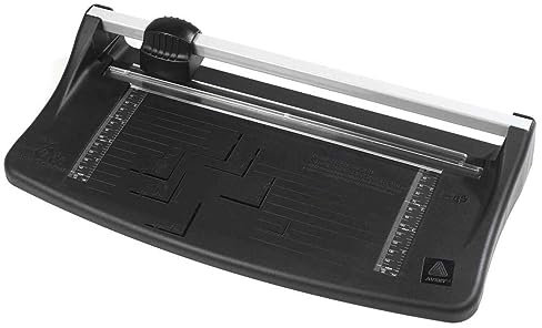 Avery Lightweight A4 Paper Trimmer, Photo and Paper Cutter, 5-Sheet Capacity, Self-Sharpening Blade, Black & Teal (TR002)