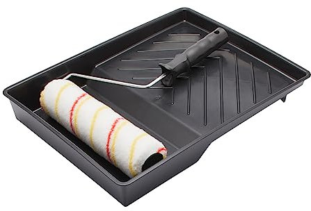 Fit For The Job Juego de rodillos de pintura de 3 piezas de 9 pulgadas para pintura de bricolaje con pinturas de emulsión en paredes y techos