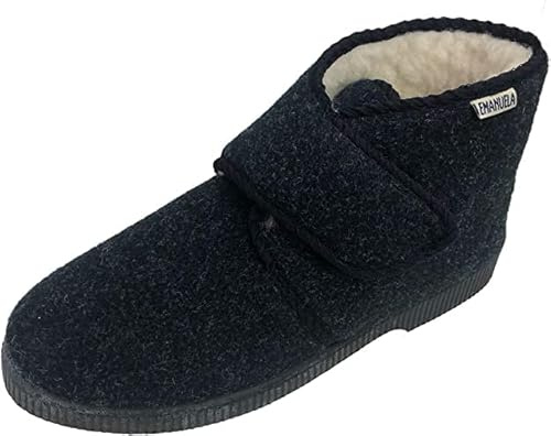Pantofole Ciabatte Uomo Blu Casa Camera Pantofola Ciabatta Strappo Emanuela 564 (44)