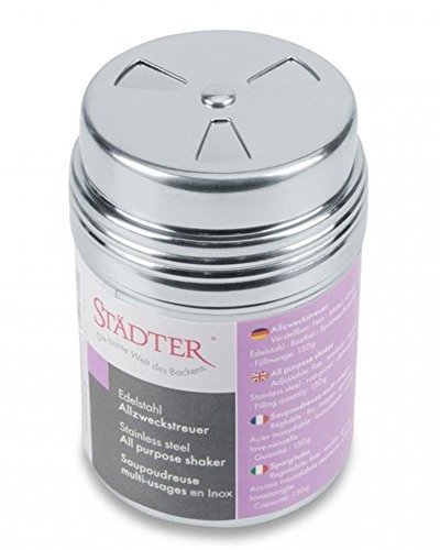 Städter Allzweckstreuer (3 in 1), Edelstahl, 250ml, 10 x 6.5 x 10 cm