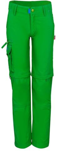 Trollkids Quick-Dry zip-off byxor Oppland smal passform, Indisk grön, 110 cm