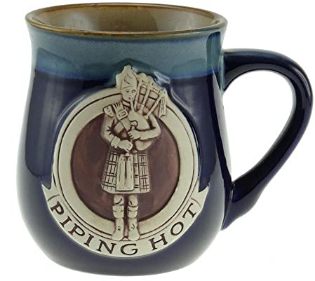 Glen Appin Tasse aus Steingut mit Schottischem Piper, Blau
