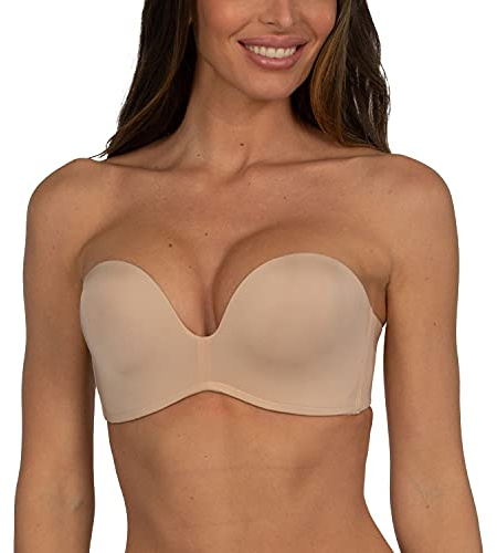 Wonderbra Women Ultimate Strapless Bra , Beige, 36C
