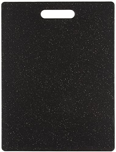 Dexas Grippboard Poly Cutting Board in Midnight Granite, 11 x 14.5 Inch Non-Slip Kitchen Cutting Board with Rubber Feet, Dishwasher Safe BPA-Free Chopping Board Made in USA
