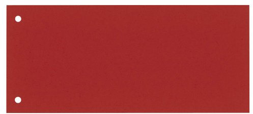 100 DONAU Trennstreifen / rot / 190 g/m² / 23,5 x 10,5 cm / für DIN A4