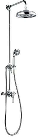 Mira Showers Realm Dual Outlet Mixer Shower Exposed Rigid with Diverter (ERD) Mixer Shower Chrome 1.1735.002