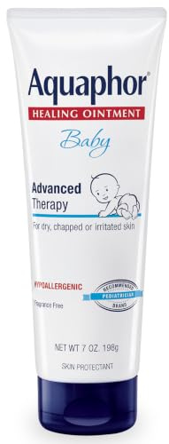 Aquaphor Baby Healing Ointment Advanced Therapy Skin Protectant, Dry Skin and Diaper Rash Ointment, 7 Oz Tube