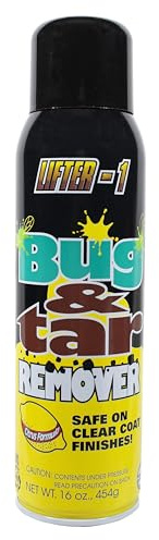 Lifter-1 Bug and Tar Remover for Cars, Trucks, RVs, and SUVs, Fresh Citrus Spray for Stuck On Grime, Clean Auto Detailing Accessory, Streak Free Shine, Safe on Exterior Paint – Pack of 1