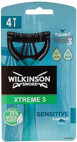 Wilkinson Sword Xtreme 3 Sensitive Disposable Razors for Men
