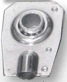 Supporto Cuscinetto Con Foro Per Avvolgibili. Senza Zanca, Attacco Ø 10 Mm, Lunghezza 40 Mm.
