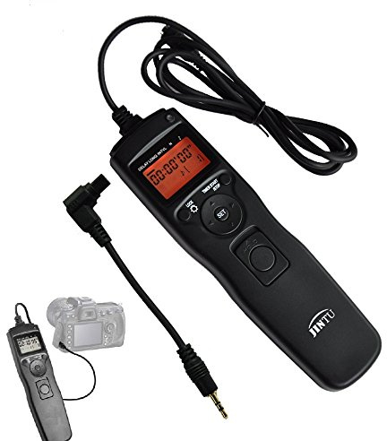 JINTU LCD Time Lapse Timer Shutter Release Intervalometer Remote Control for Canon EOS 5D II, 5D III, 5D 7D II, 1D, 1DS, 5D, 5Ds R, Mark III II, 6D, 50D, 60D, 70D, 80D Digital DSLR Camera