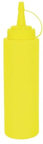 Vogue Yellow Squeeze Sauce Bottle 24oz - Condiment Seasoning Squirt Dispenser K158