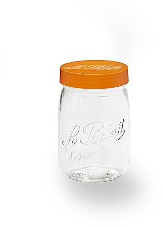 Le Parfait 6585015 Bocal à Conserve Verre 10,19 x 10,19 x 16,8 cm 1 L Transparent