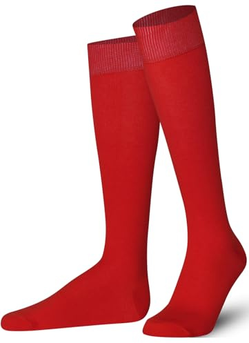 Mysocks Unisex knästrumpor långa strumpor, tillverkade av extra finkammad bomull | sömlös tå | mjukt latexband