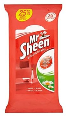 Mr. Sheen Furniture Wipes - Spring Fresh - Multiple Surface Wipes, 30 per pack