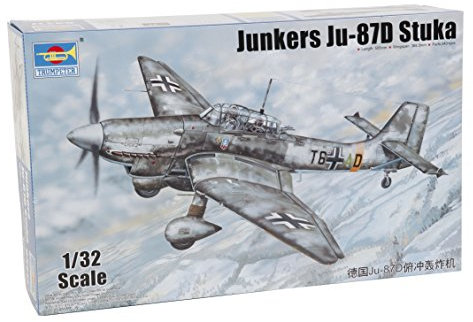 Trumpeter 003217 Ju 87, Ju-87d, Junkers Modellbausatz, Zubehör, Mehrfarbig, Small
