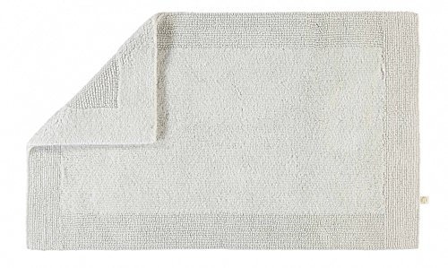 Rhomtuft Baumwoll-Badteppich 50x75cm hellgrau