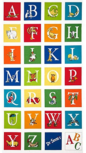 Dr. Seuss ABC 24 Panel Adventure, Fabric by the Yard