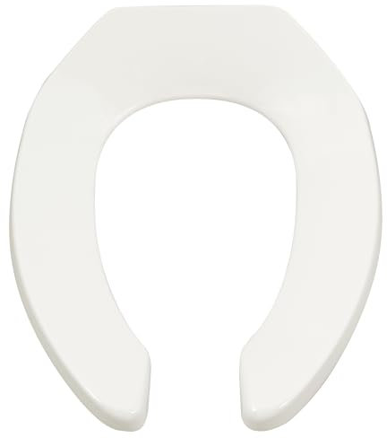American Standard 5901110T.020 Commercial Heavy Duty Open Front Elongated Toilet Seat, White