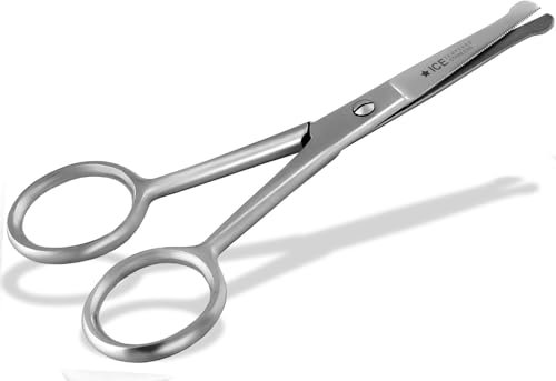 Abgerundete Bartschere Haarschere Schnurrbart-Schere