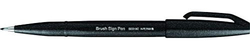 Pentel Fude Touch Brush Stroke Sign Pen - Black Ink