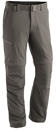 Maier Sports Tajo 2, Herren Wanderhose, Wasserabweisende Outdoorhose für Trekking und Hiking, Praktische Zipp-off-Funktion, PFC-frei, mSTRETCH pro 4 & Dryprotec, Braun, 48 (W33/L32)