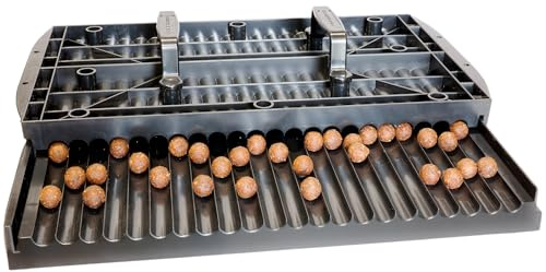 CommonBaits Mammutroller Boilieroller Metall Schwarz 8mm, 11mm, 14mm, 16mm, 18mm, 20mm & 24mm Größe 20mm Fishing Tool Bait Roller