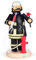 Räuchermann Feuerwehrmann modern von DREGENO SEIFFEN 22cm – Original erzgebirgische Handarbeit, stimmungsvolle Weihnachts-Dekoration