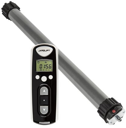 jarolift 1x Motore radio elettronico per tapparelle TDEF 30 Nm/13 giri incluso Telecomando radio a 4 canali con Timer integrato TDRCT 04