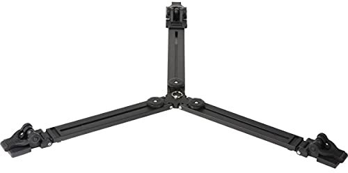Manfrotto 165MV Base a Stella per Treppiede Video con Doppio Puntale, in Alluminio, Nero