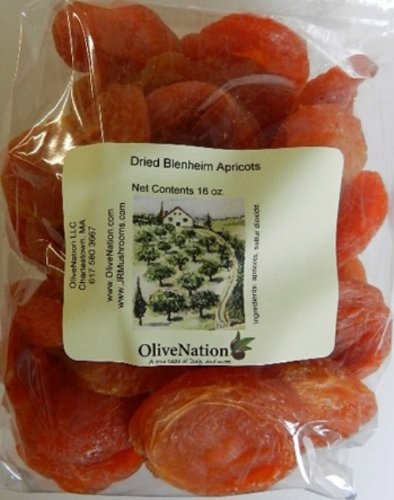 OliveNation Jumbo California Blenheim whole dried apricots 1/2 lb